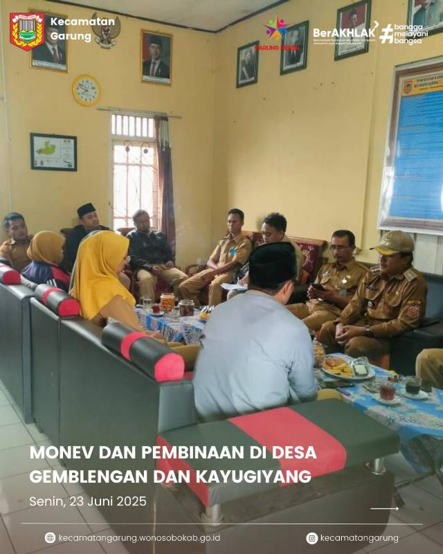 Monev Desa Gemblengan